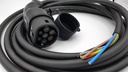 Câble de charge extrémité ouverte, triphasé 16A - 11kW