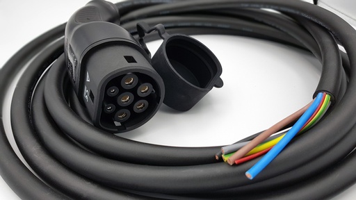 Câble de charge extrémité ouverte, triphasé 16A - 11kW